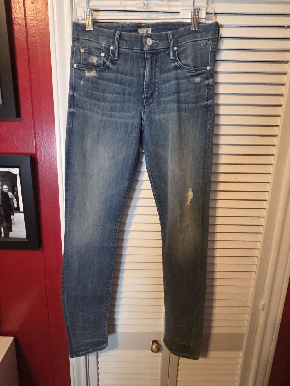 Mint condition!! Mother The Looker Jeans in Graffiti Girl SZ 28 - Picture 3 of 14
